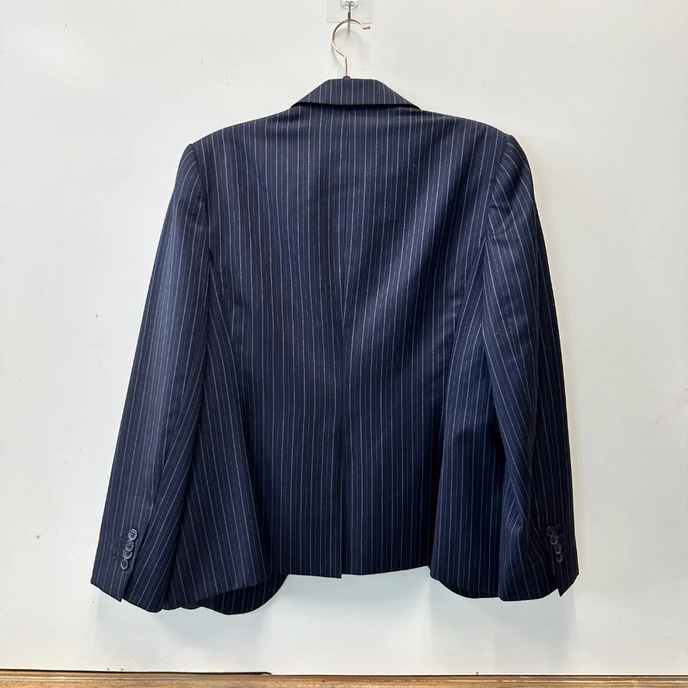 Brooks Brothers 346 Women's Pinstripe Lined Wool SUIT Caroline Fit Size 14 / 16 - Picture 9 of 16